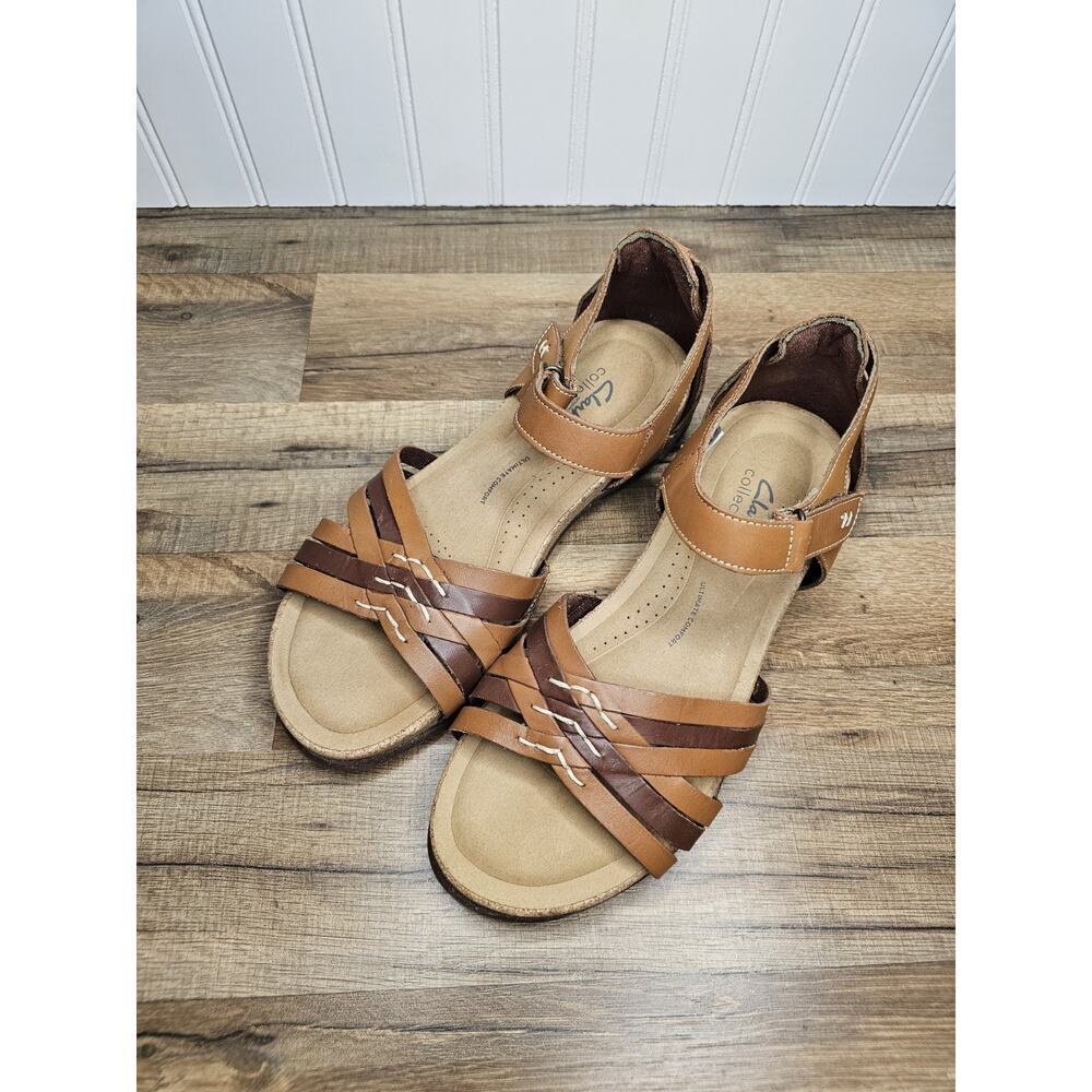 Clarks Women's Roseville Leather Sandals Size 10 M NEW Bohemian Comfort